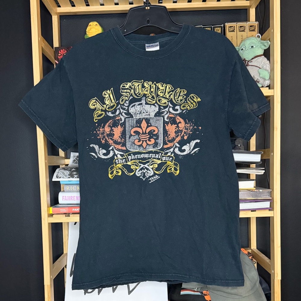 Vintage AJ Styles TNA Wrestling T Shirt size small Y2K WWE